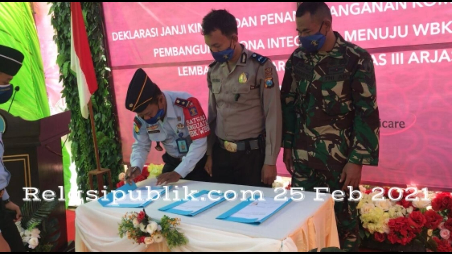 Deklarasi Janji Kinerja Lapas Kelas III Arjasa Bersama Forkopimka Arjasa