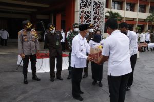 Jelang Persiapan PPKM Mikro Forkopimda Kabupaten Sumenep Gelar Apel Pasukan
