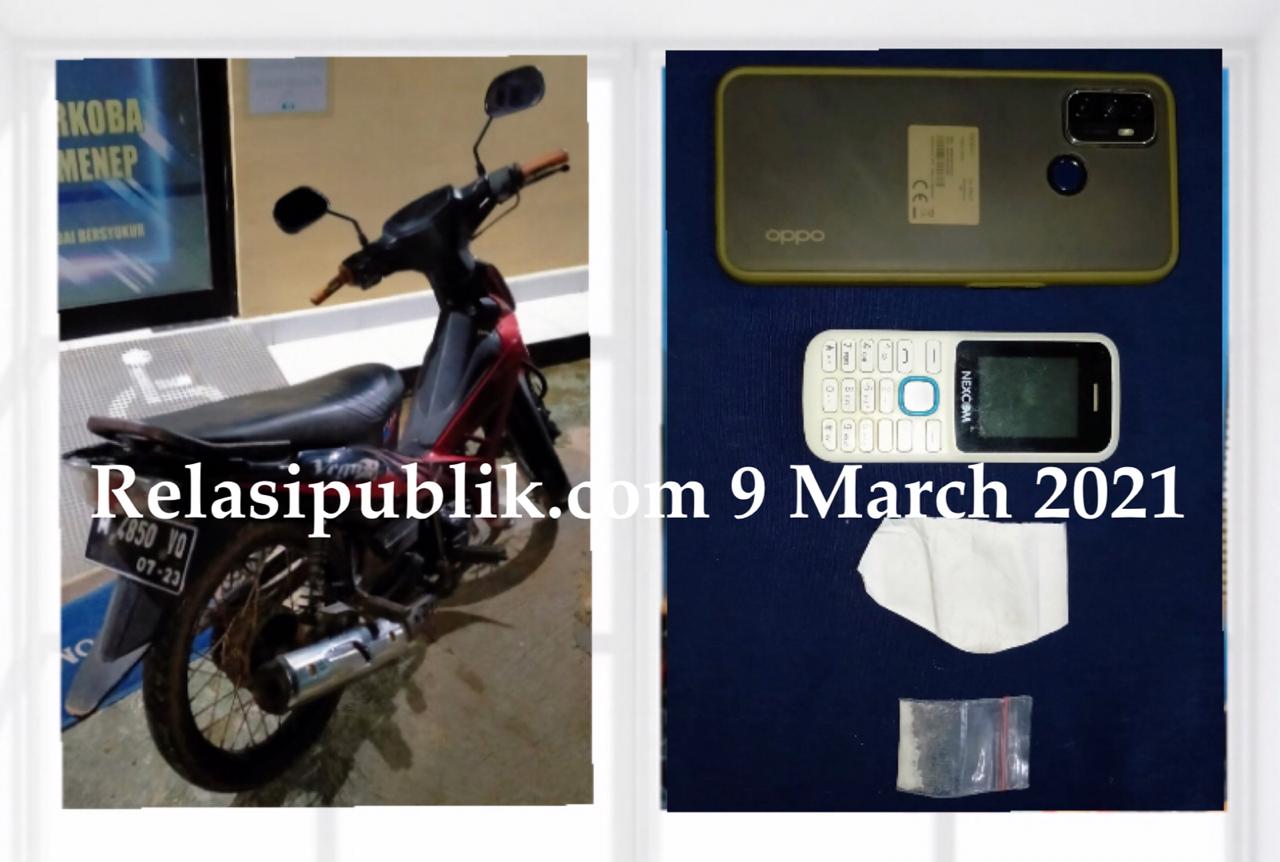 Buang Barang Bukti ingin Mengelabuhi Polisi, Dua pemuda Berhasil Dibekuk