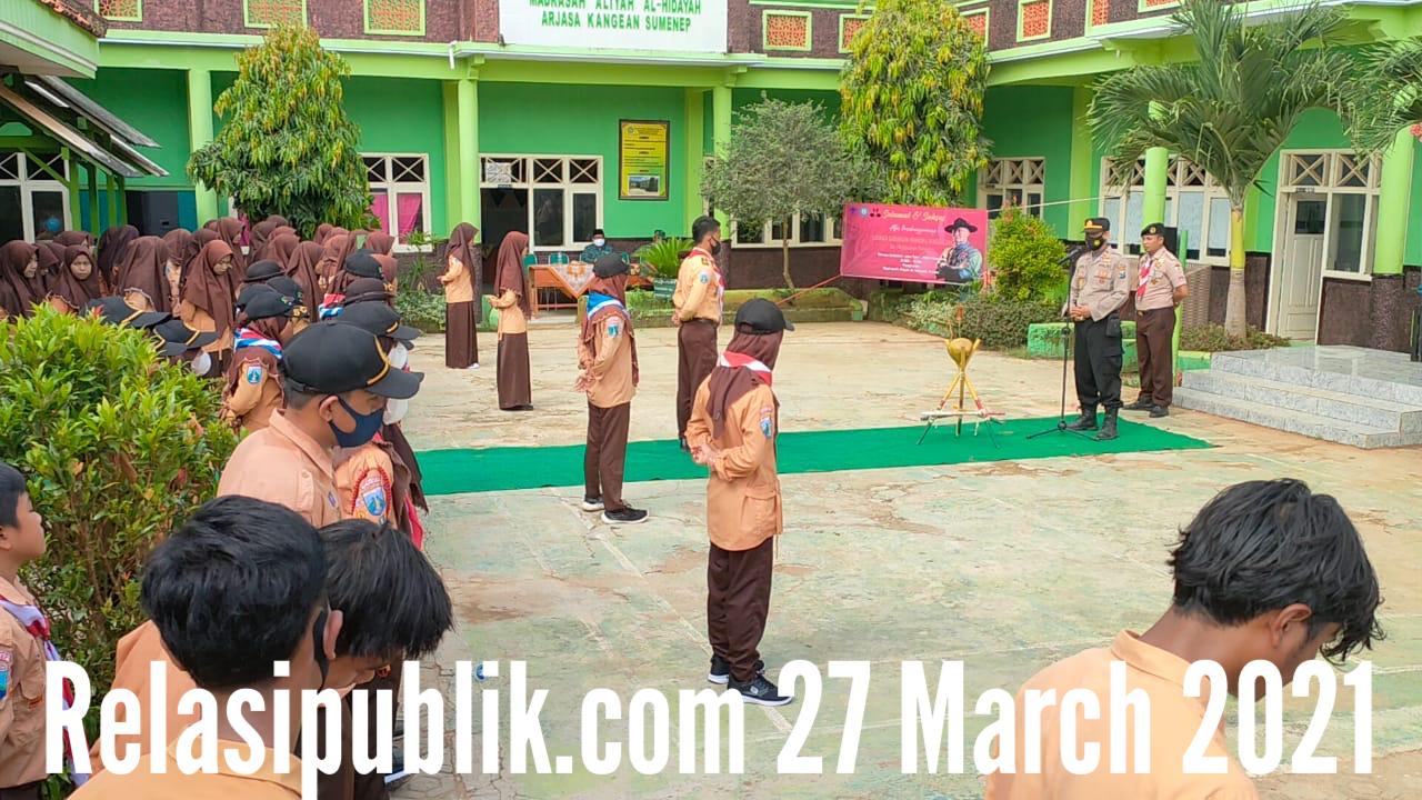 Kapolsek Kangean Pimpin Pembukaan Latihan Gabungan Pramuka Se-Kecamatan Arjasa