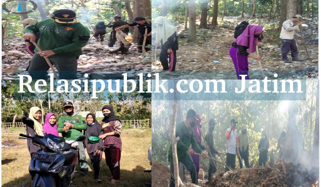 Perhutani BKPH Kangean Barat Kembali Bersihkan Sampah Di Kawasan Hutan Bujutan