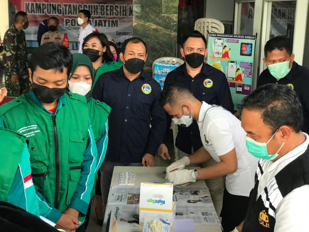Ditresnarkoba Polda Jatim Resmikan Kampung Tangguh Bebas Narkoba di Sidoarjo