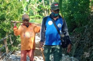 Giat Bangun Desa, Pembangunan Pengerasan Jalan Desa Paseraman Dusun Tanjung dikerjakan