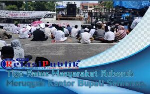 Warga Matanair Gruduk Kantor Pemerintah Kabupaten Sumenep