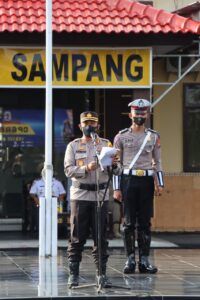 Kapolres Sampang, Pimpin Apel Gelar Pasukan Operasi Patuh Semeru 