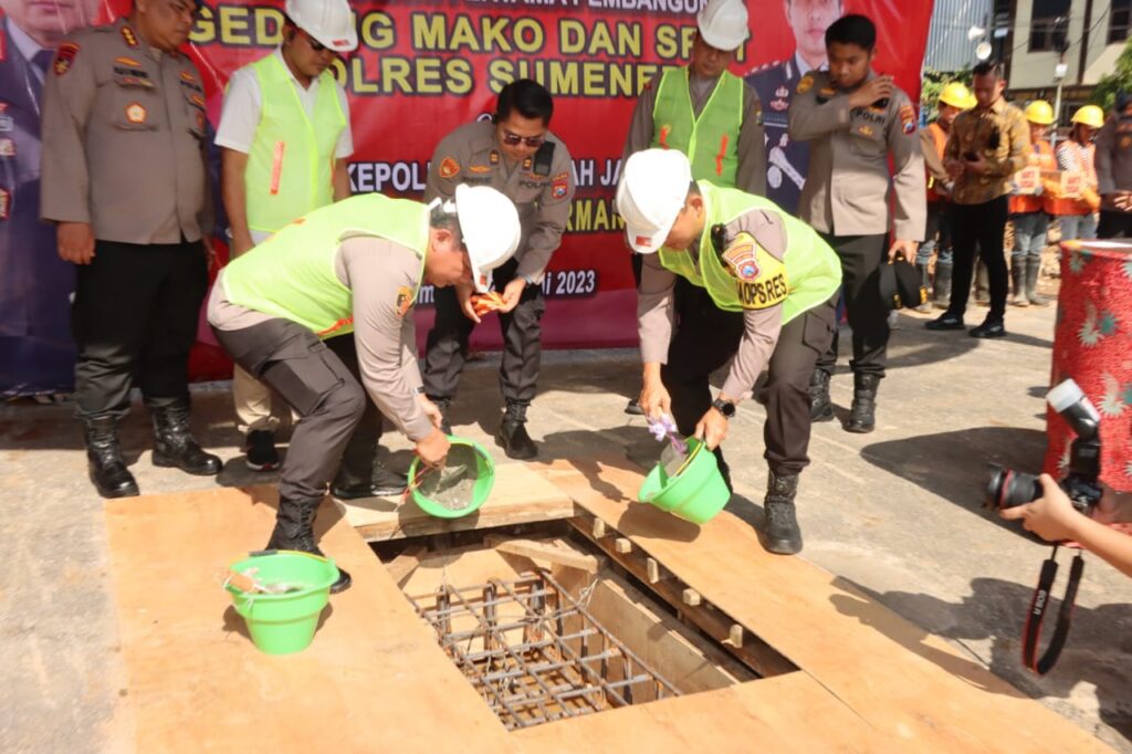 Kapolda Jatim, Letakkan Batu Pertama Pembangunan Mako dan Gedung SPKT Polres Sumenep