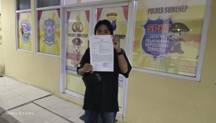 Ketua Aliansi Progresif, Laporkan Akun TikTok Sorotin Hukum ke Polres Sumenep