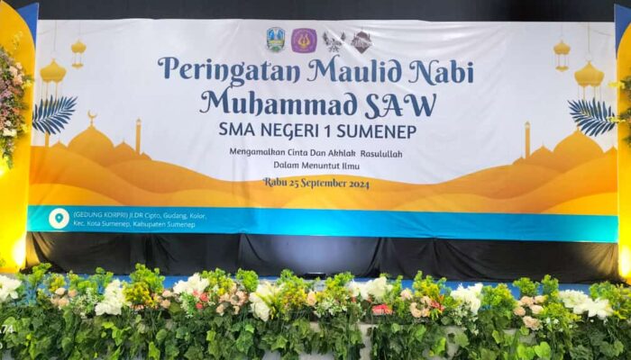 Cinta Rasulullah, SMA Negeri 1 Sumenep Gelar Maulid Nabi Muhammad 1446 H