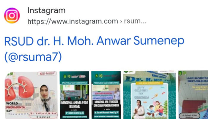 Melalui IG Dan Youtobe, RSUD dr. H.Moh Anwar Aktif Mengedukasi Masyarakat