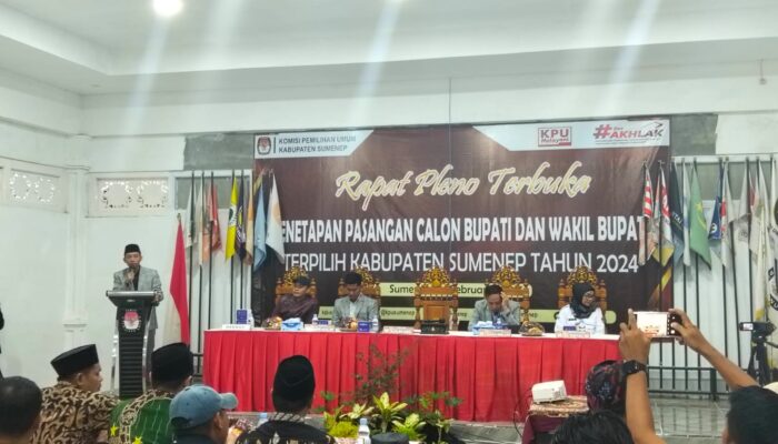 KPU Kabupaten Sumenep Gelar Rapat Pleno Penetapan Bupati Dan Wakil Bupati Terpilih 2024