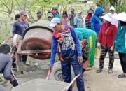 Demi Infrastruktur yang Lebih Layak, Warga Dusun Patereman Desa Angkatan Lakukan Swadaya Perbaiki Jalan Rusak